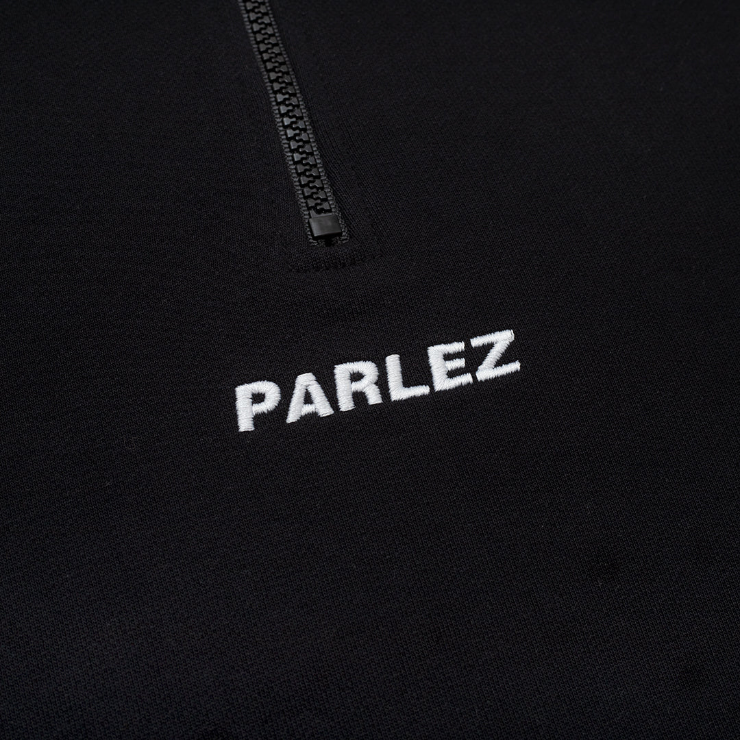 The Mens Ladsun Quarter Zip Black from Parlez clothing
