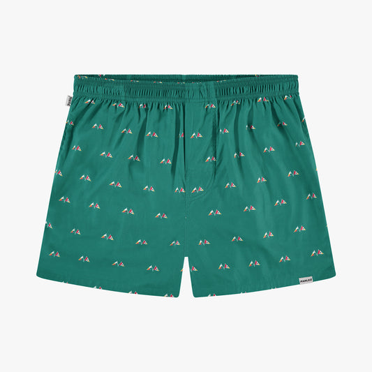 The Mens Parlez x Pockies Solent Underwear Green from Parlez clothing