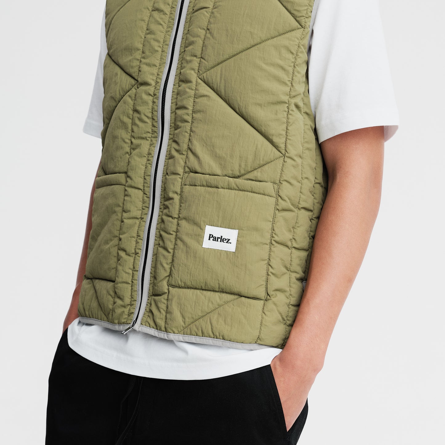 Elkins Gilet Olive Green