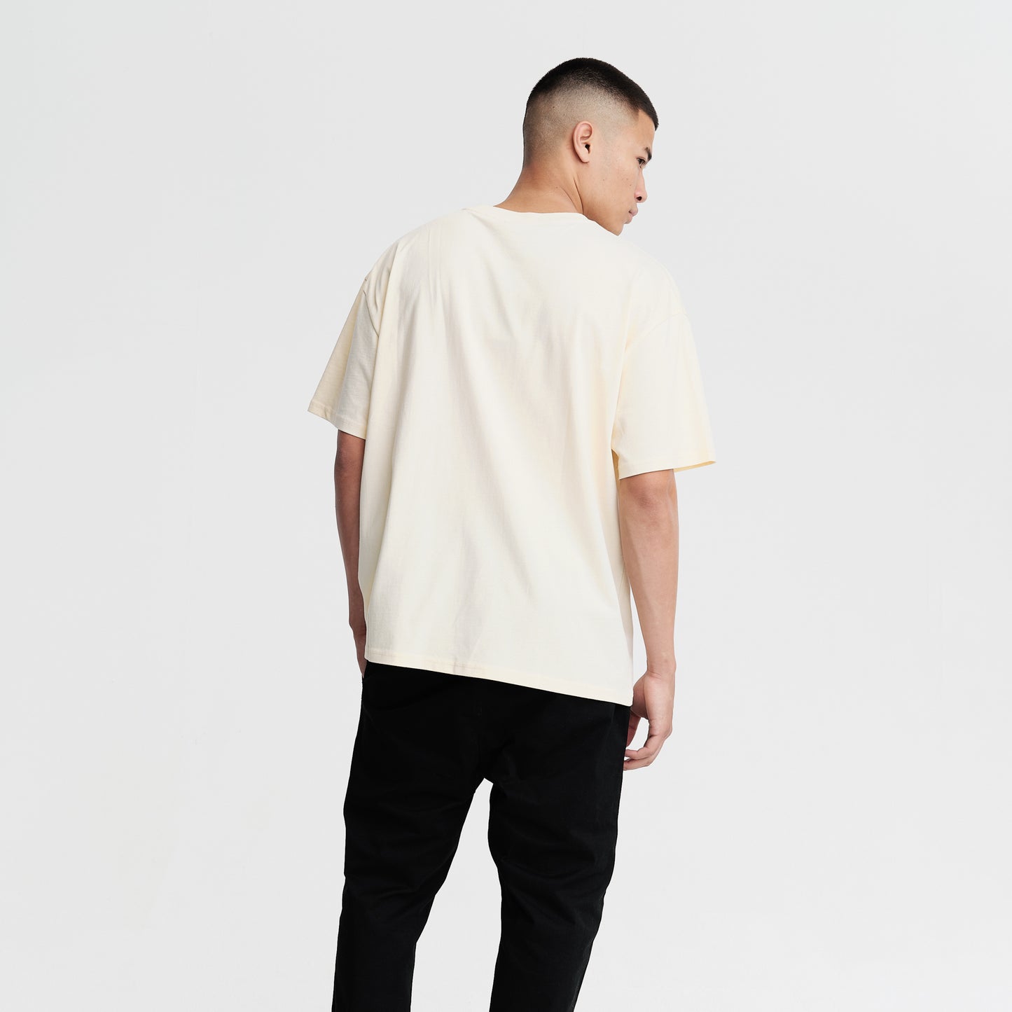 The Mens Dale Oversized T-Shirt Ecru from Parlez clothing