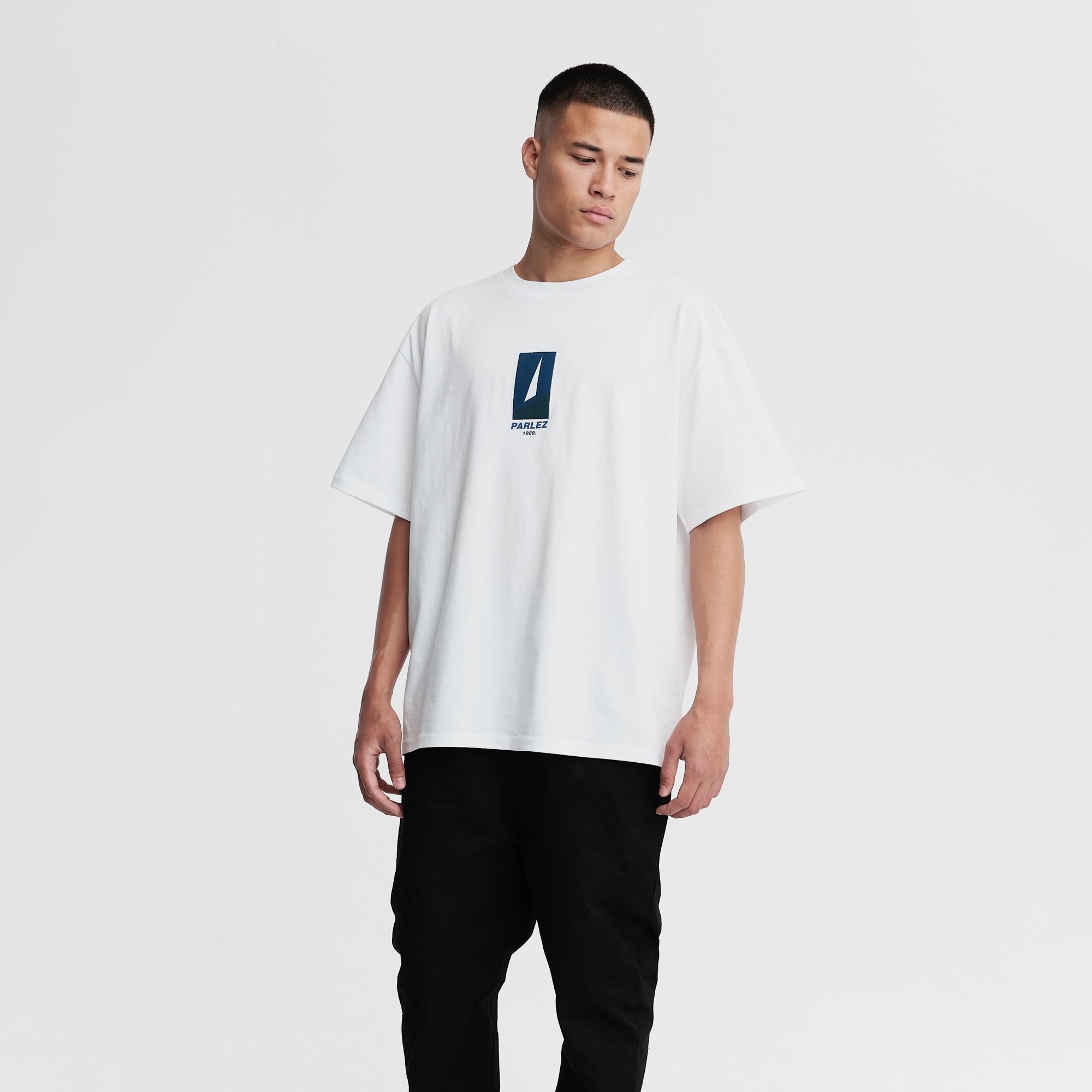 Buy The Parlez Peak Oversized T Shirt White Parlez Streetwear parlez uk