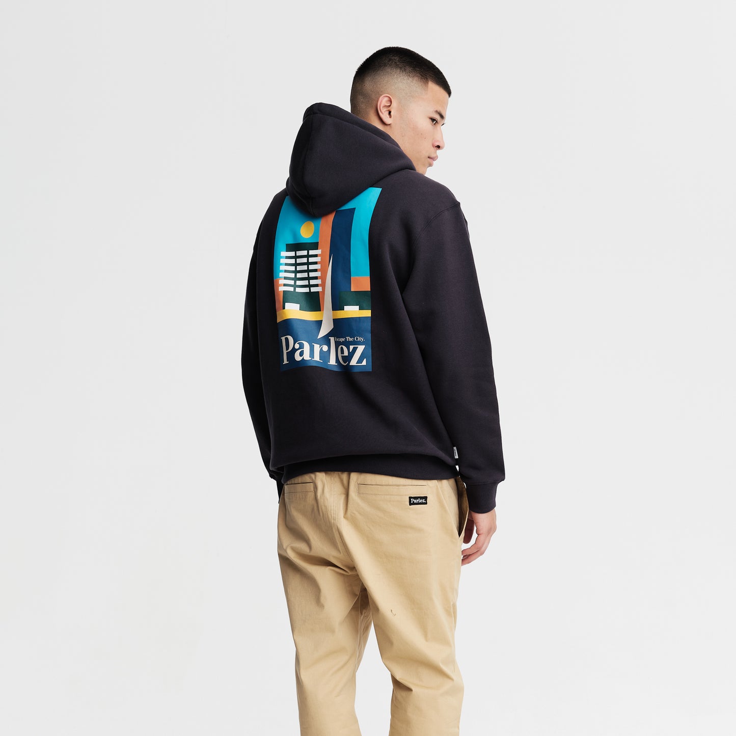 The Mens Chesapeake Hoodie Navy from Parlez clothing