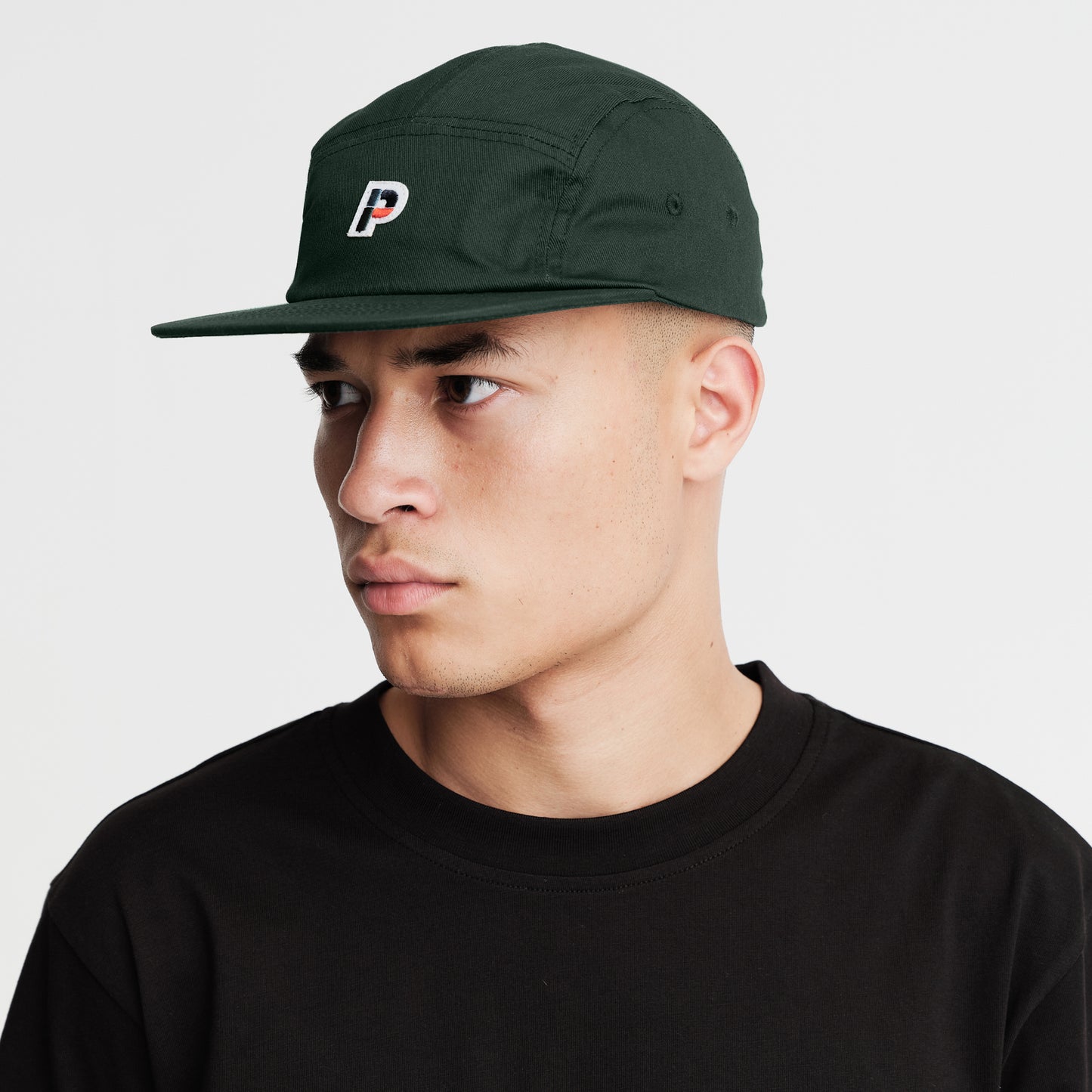 Logan  5 Panel Cap Deep Green