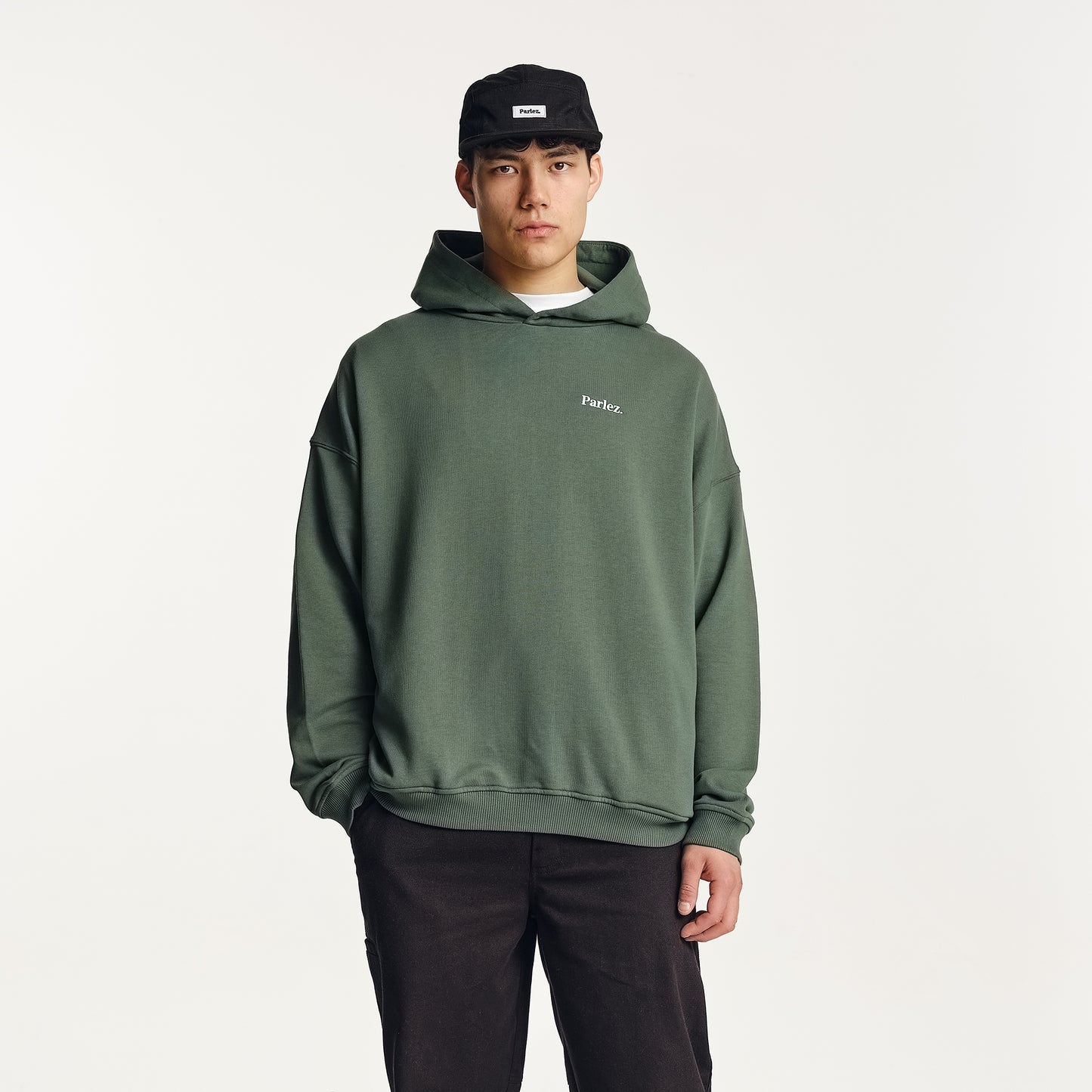 Amos Oversized Hoodie Kelp Green