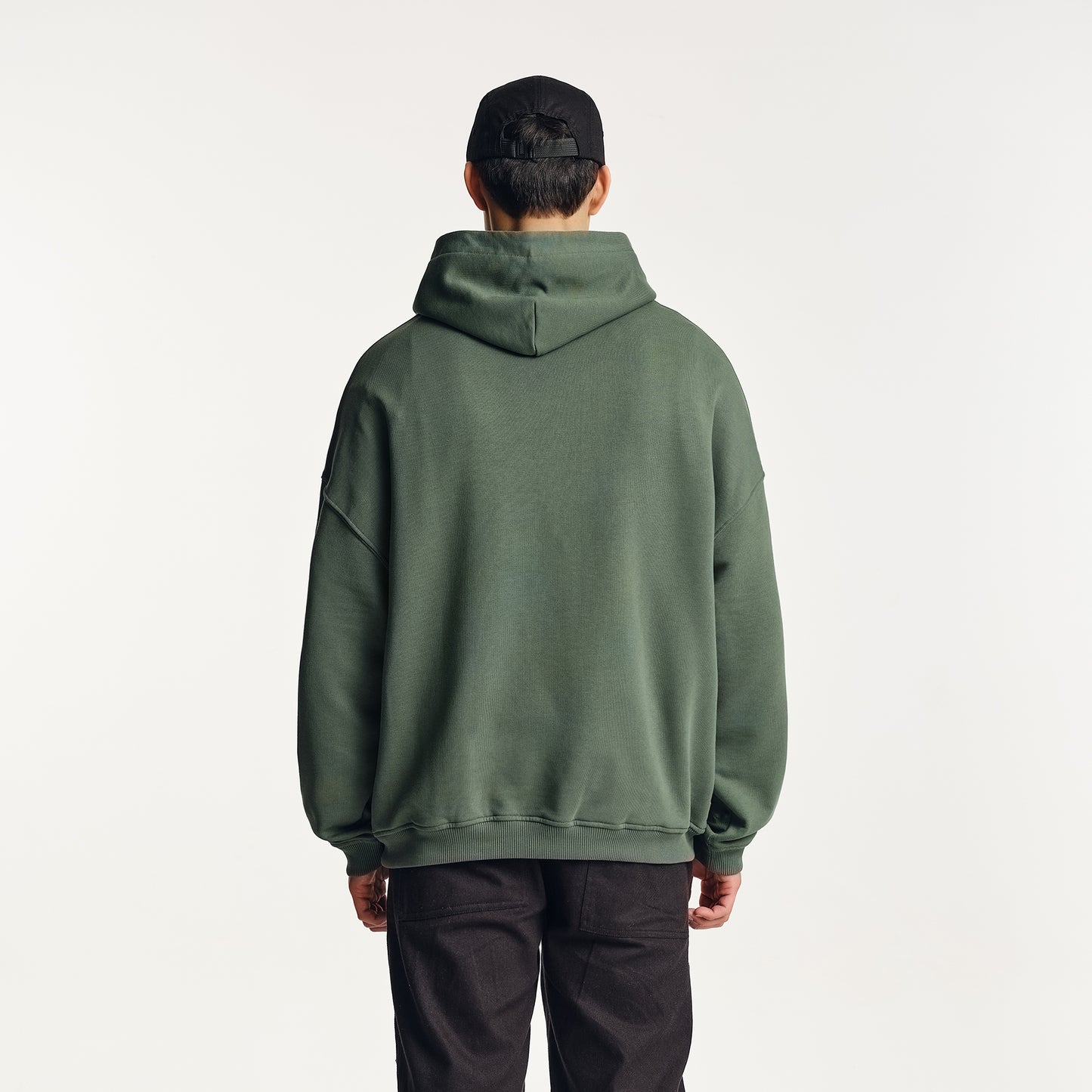 Amos Oversized Hoodie Kelp Green