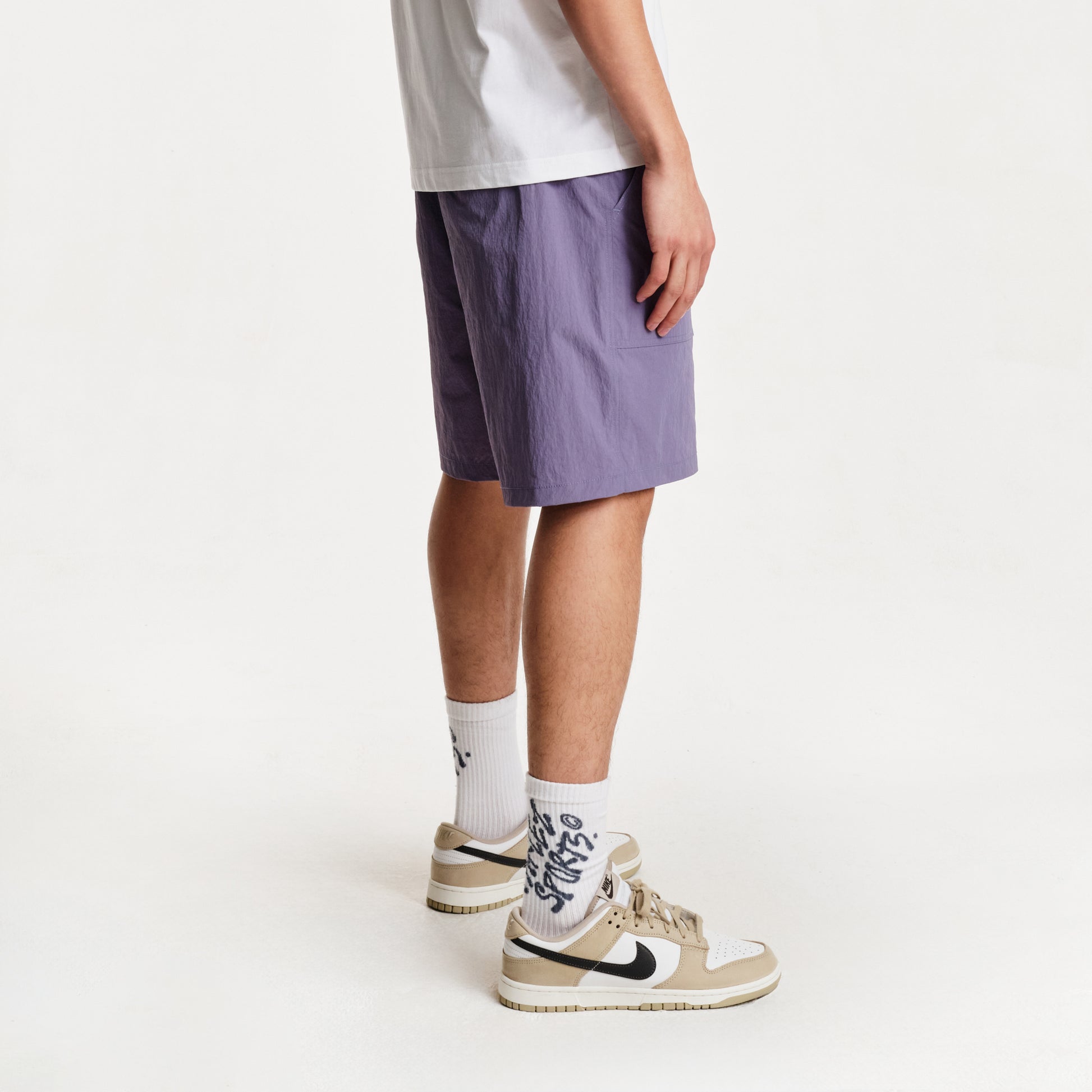 The Mens Cliff Shorts Purple Haze from Parlez clothing