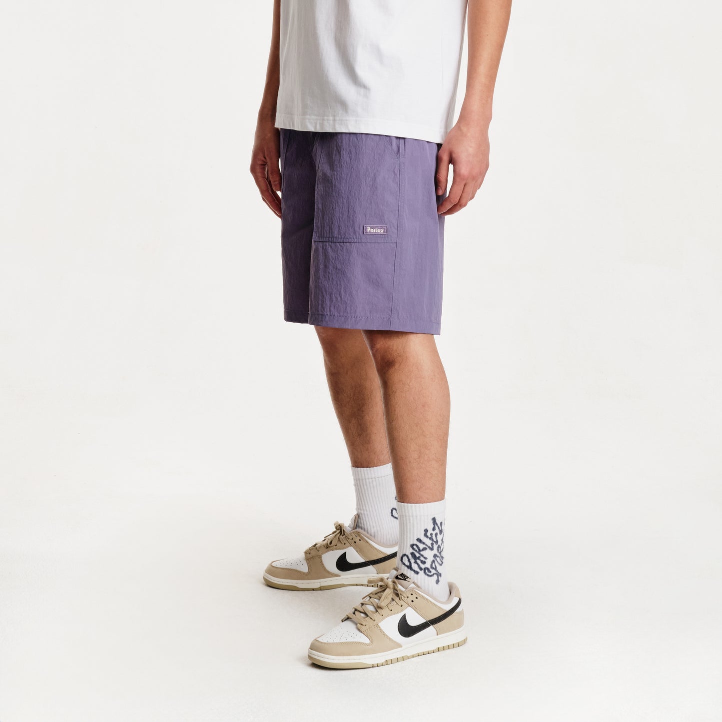 The Mens Cliff Shorts Purple Haze from Parlez clothing