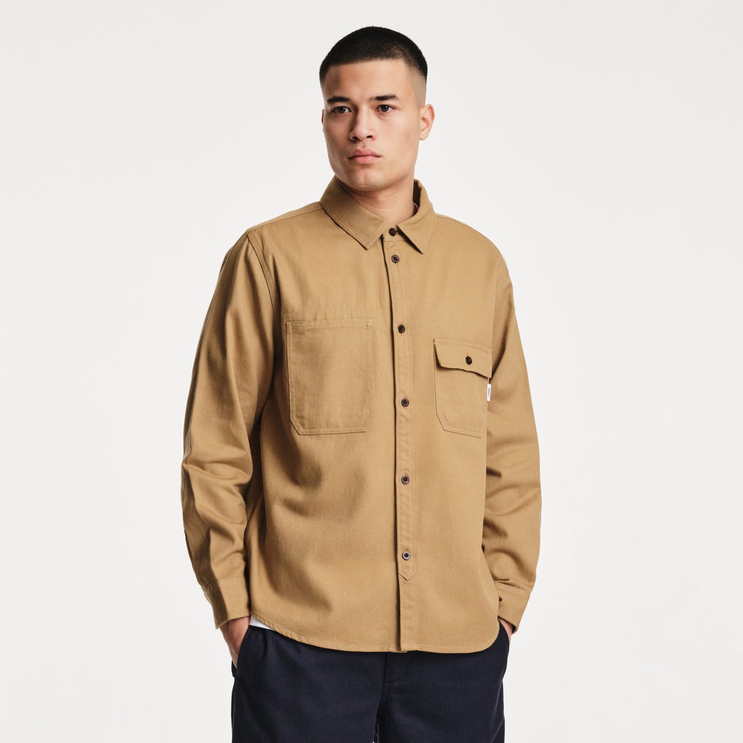 The Mens Springfield Shirt Sand from Parlez clothing