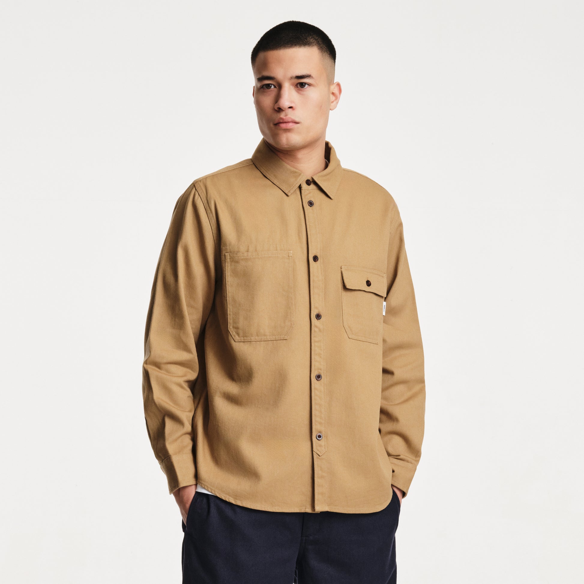 The Mens Springfield Shirt Sand from Parlez clothing