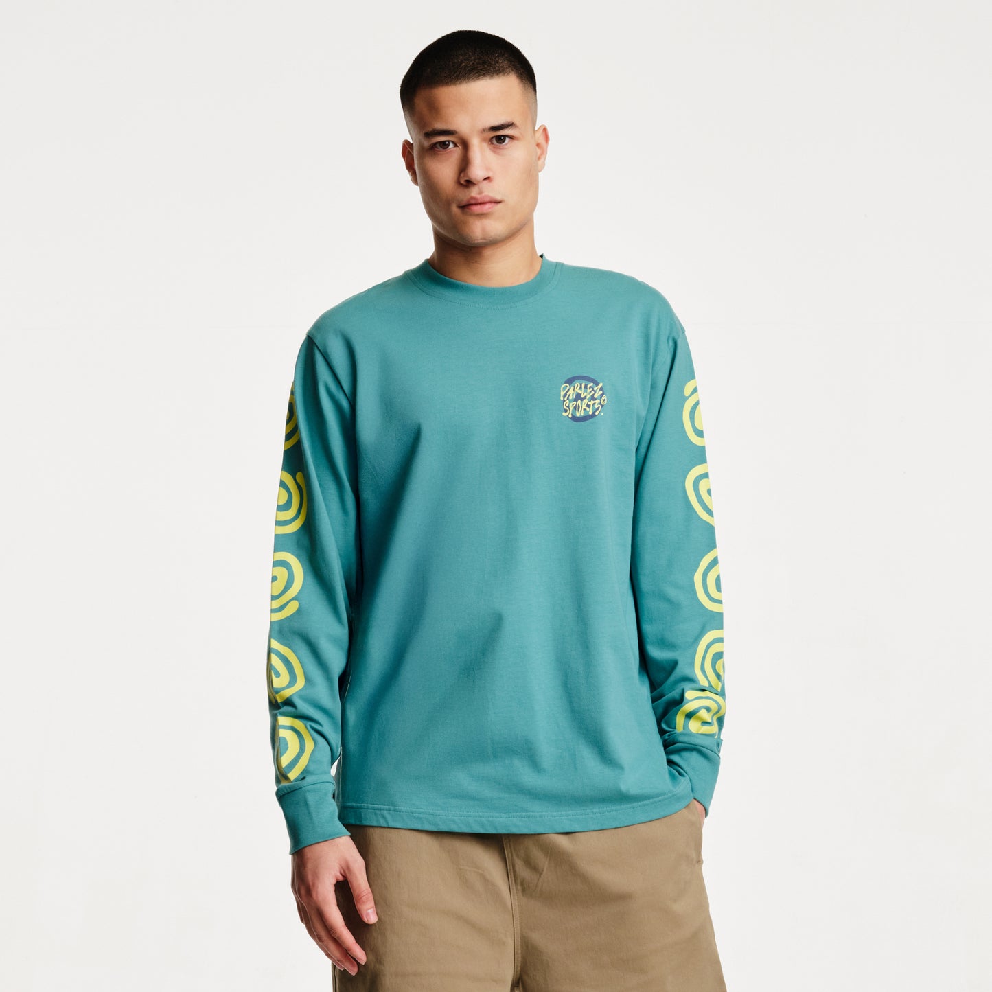 The Mens Portal L/S T-Shirt Leaf from Parlez clothing