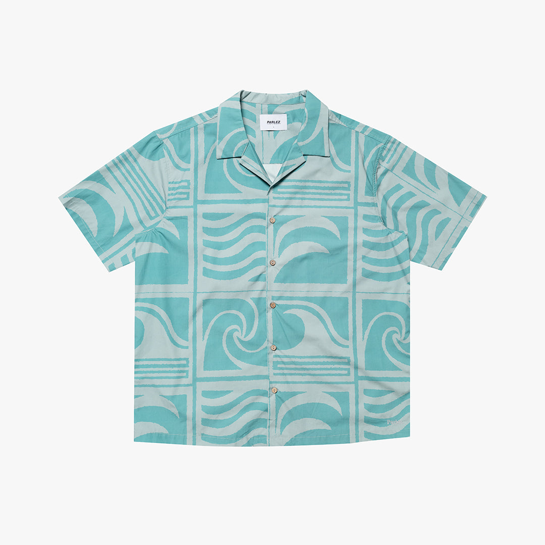 The Mens Huntington Shirt Leaf from Parlez clothing