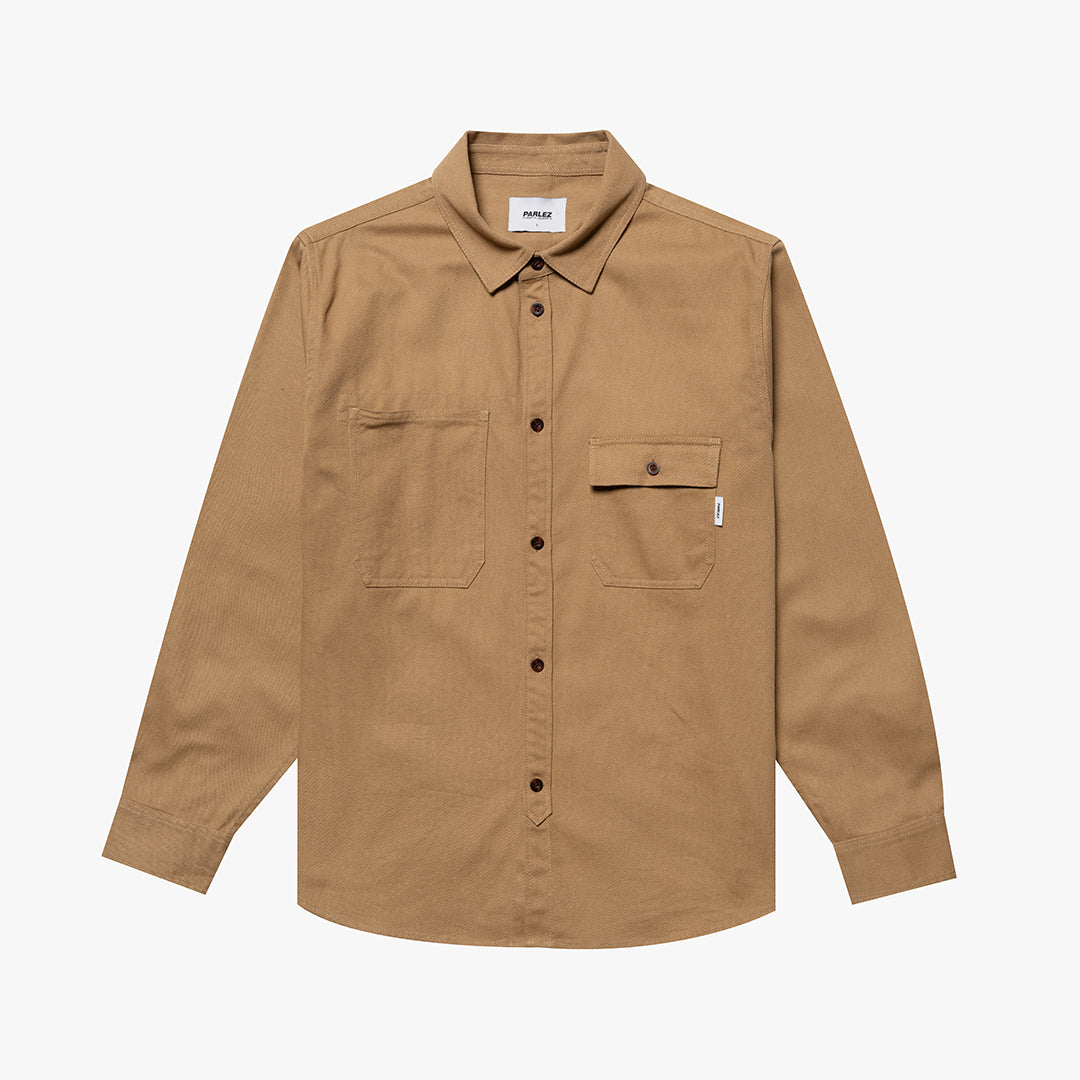 The Mens Springfield Shirt Sand from Parlez clothing