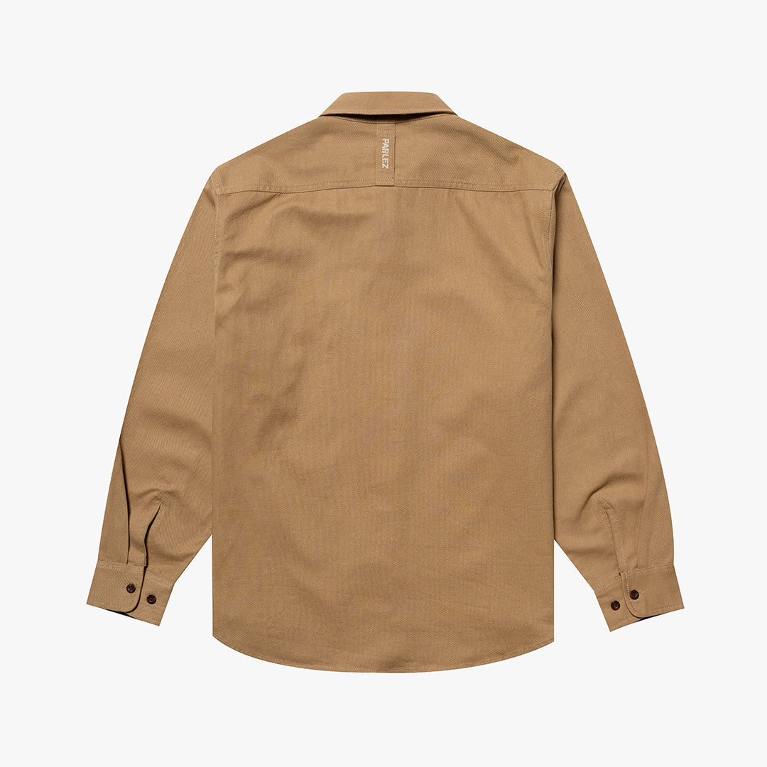 The Mens Springfield Shirt Sand from Parlez clothing