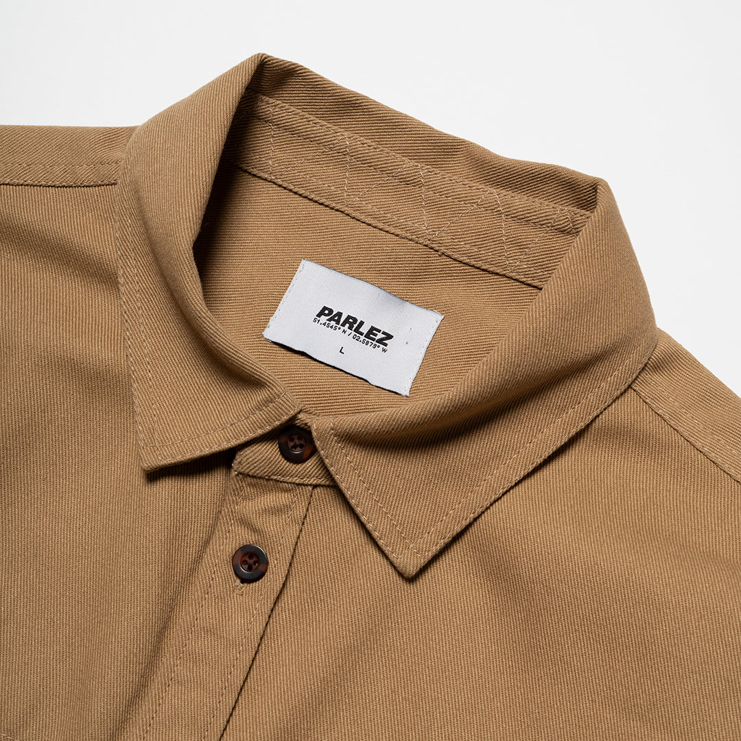 The Mens Springfield Shirt Sand from Parlez clothing
