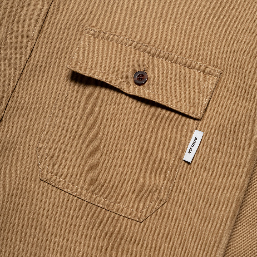 The Mens Springfield Shirt Sand from Parlez clothing