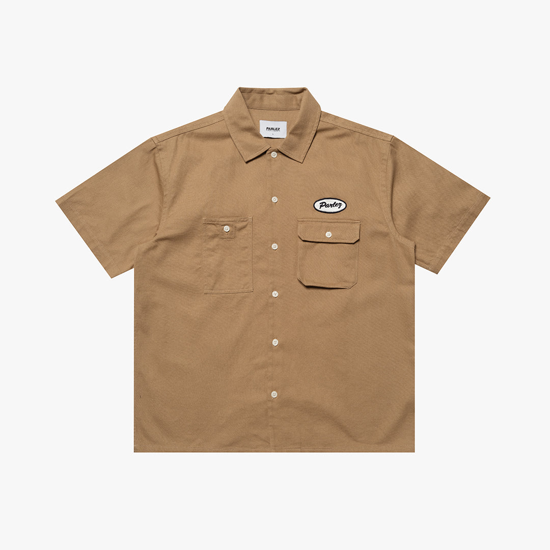 The Mens Jack Shirt Sand from Parlez clothing