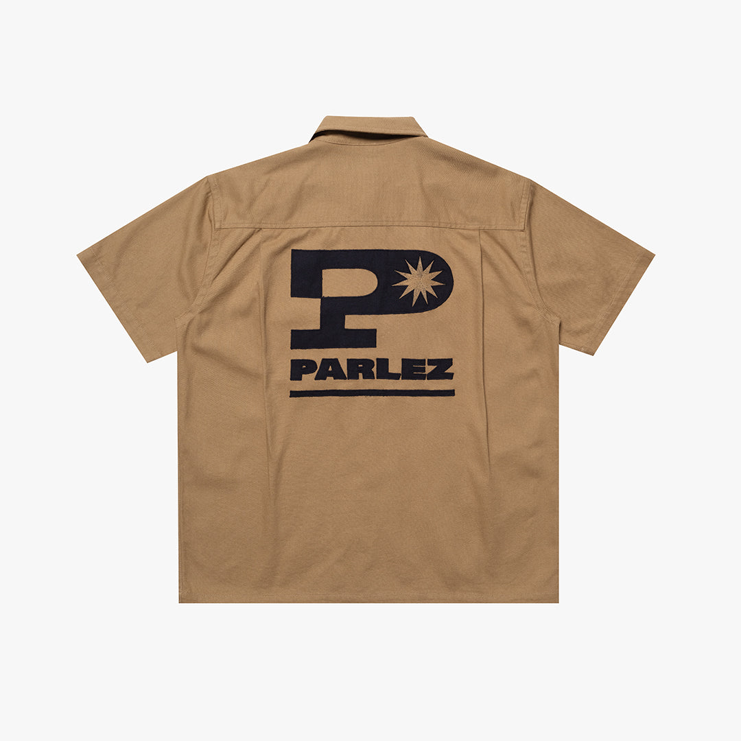 The Mens Jack Shirt Sand from Parlez clothing