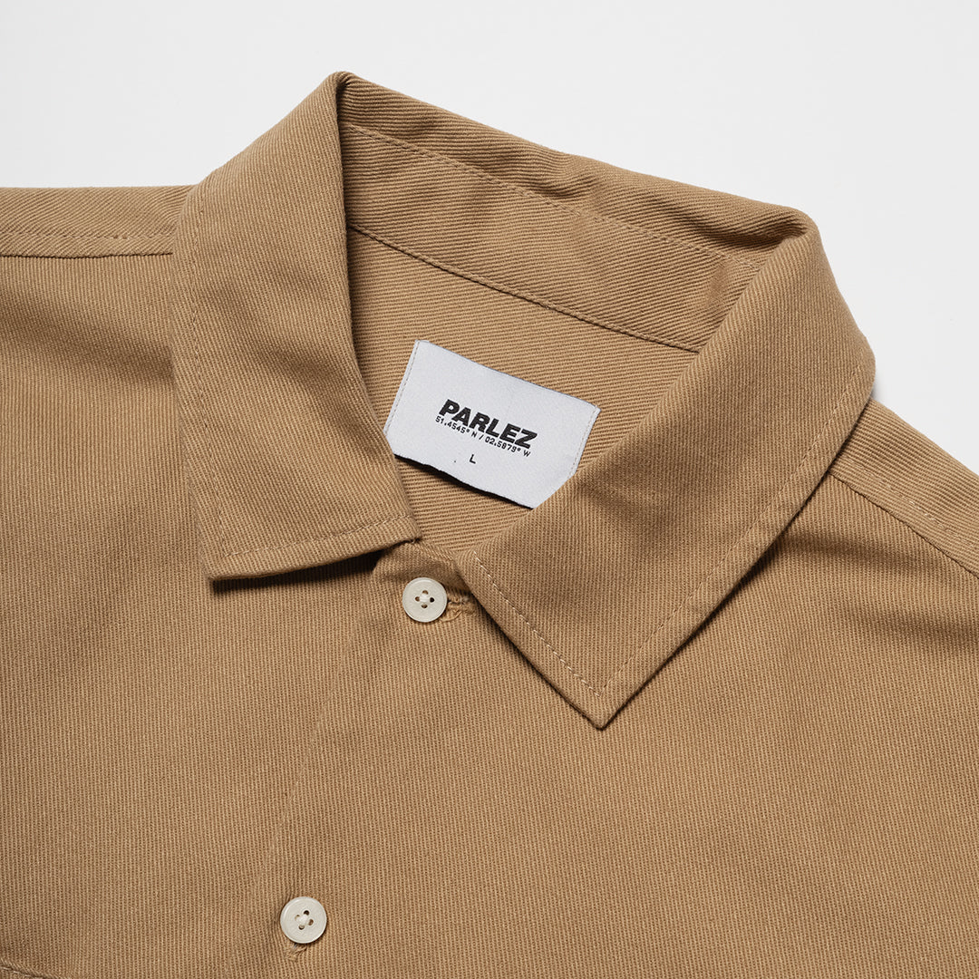 The Mens Jack Shirt Sand from Parlez clothing