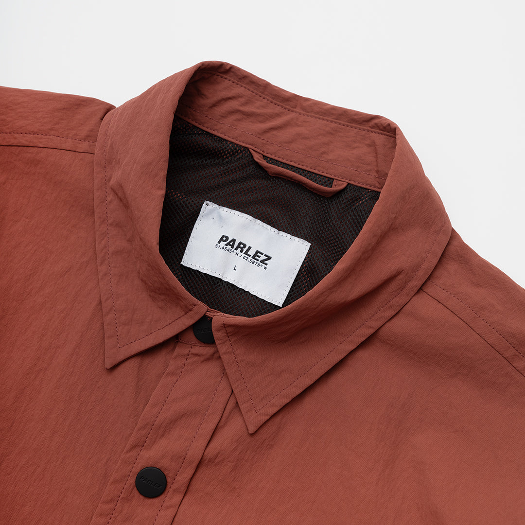 The Mens Activate Shirt Ember Red from Parlez clothing