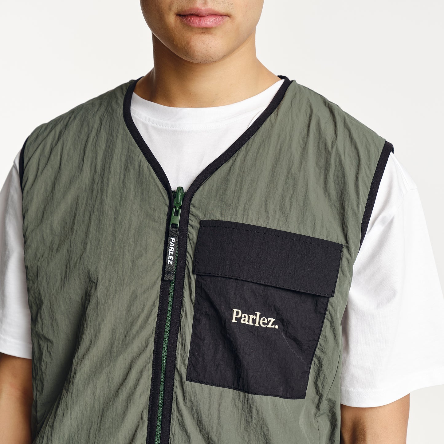 Amisk Reversible Gillet Kelp Green