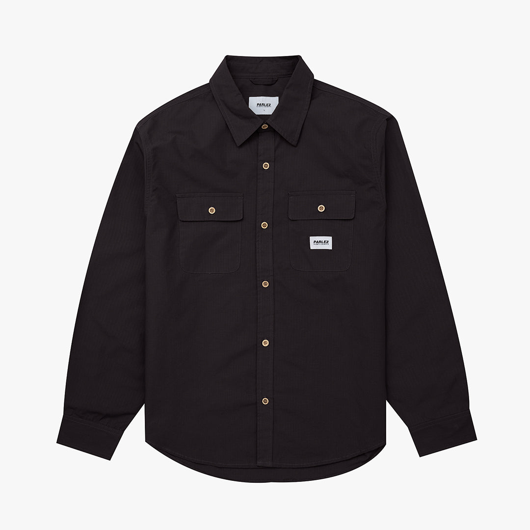 The Mens Ample Shirt Black from Parlez clothing