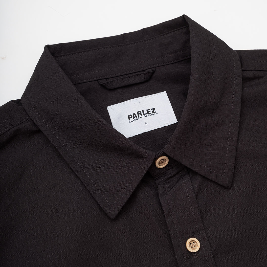 The Mens Ample Shirt Black from Parlez clothing