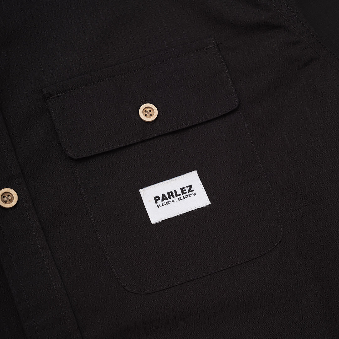 The Mens Ample Shirt Black from Parlez clothing
