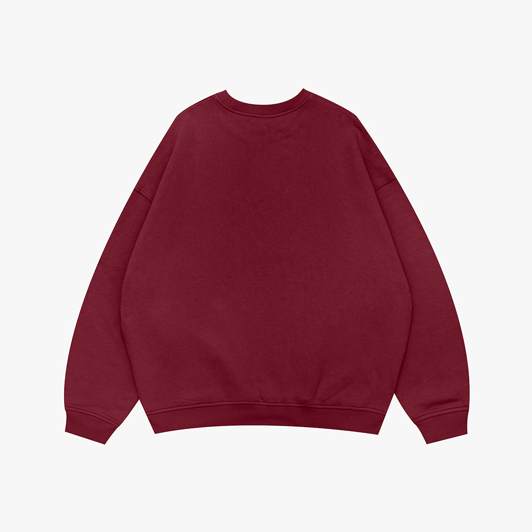 Arcola Oversized Sweat Deep Red