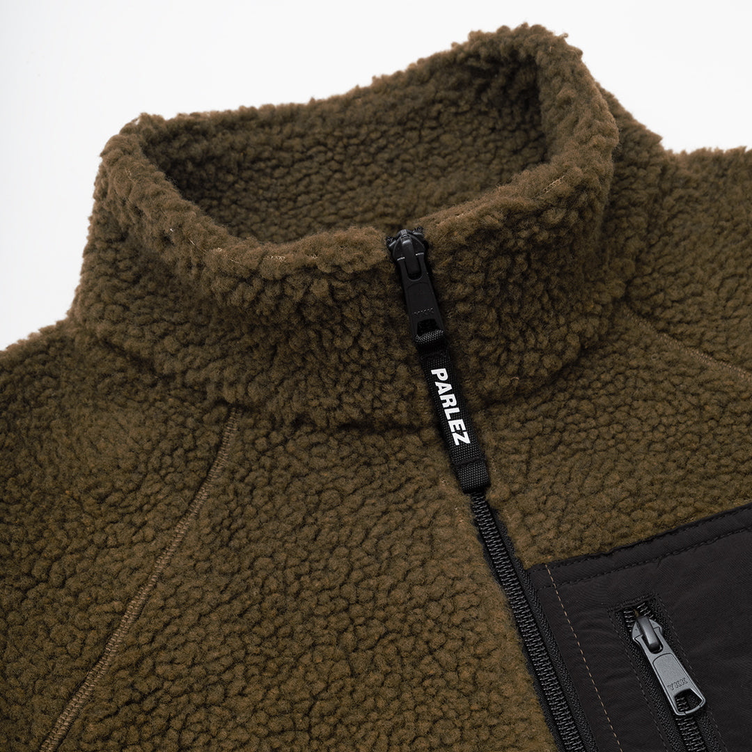 The Mens Ascend Fleece Moss from Parlez clothing