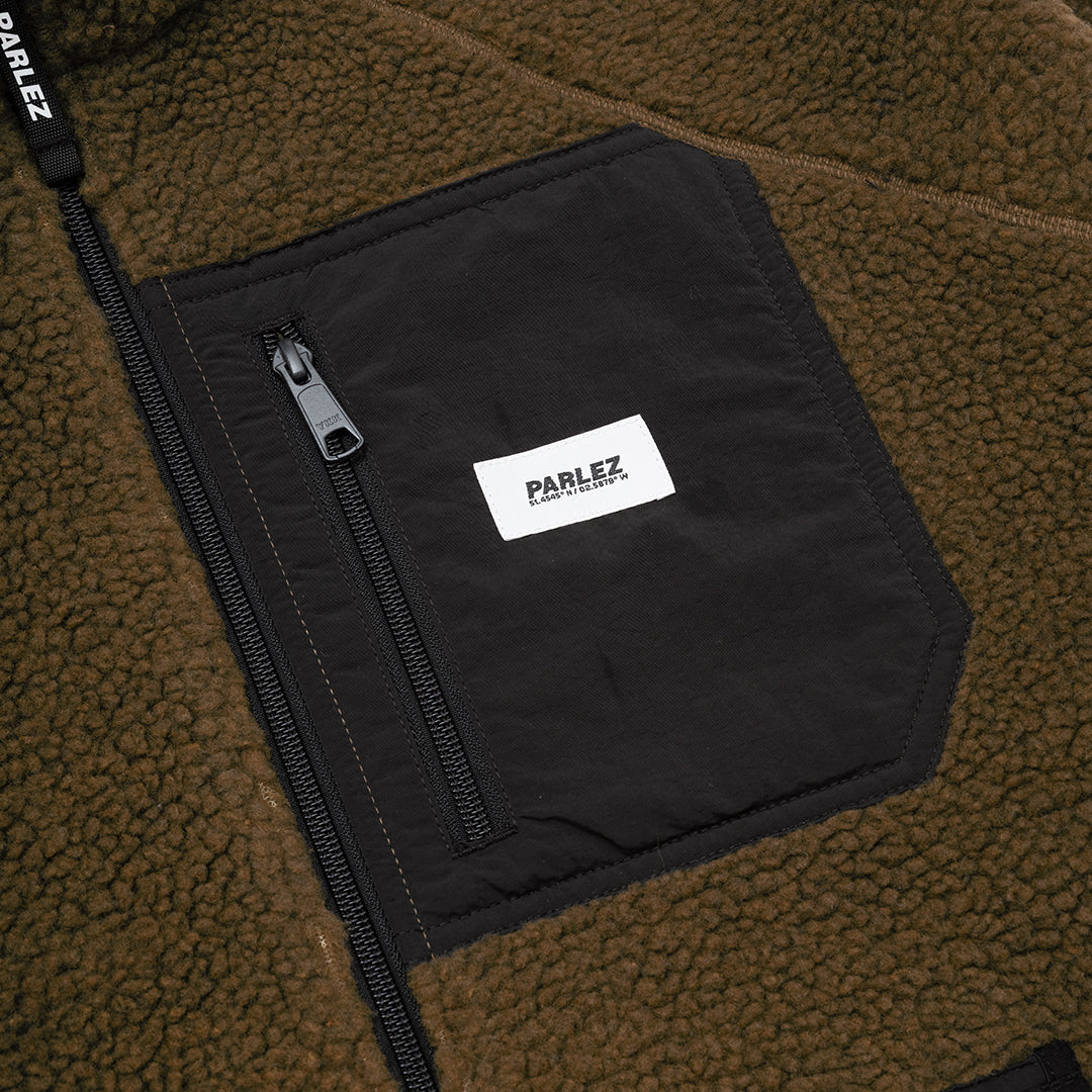 The Mens Ascend Fleece Moss from Parlez clothing