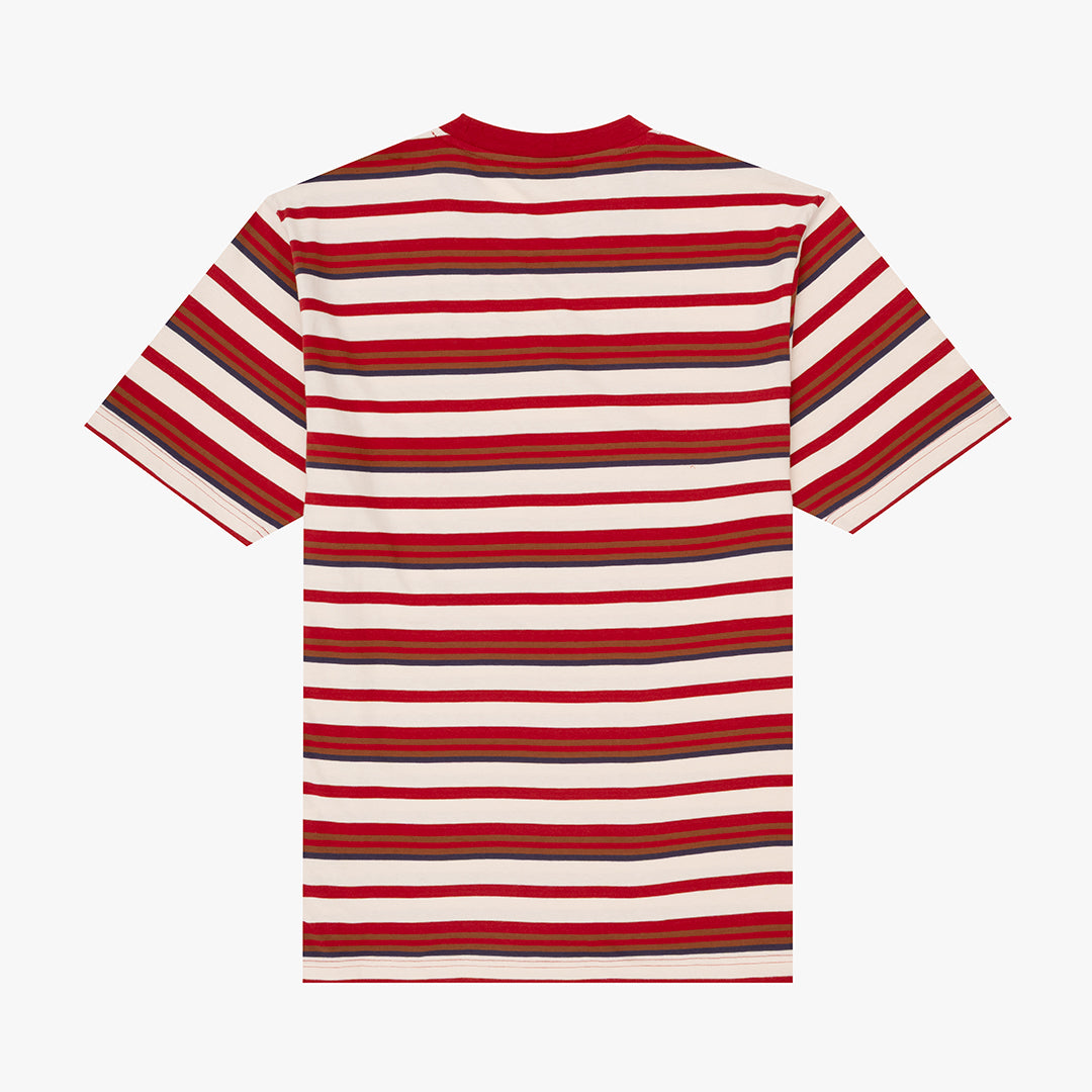 Ashby T-Shirt Wine Stripe