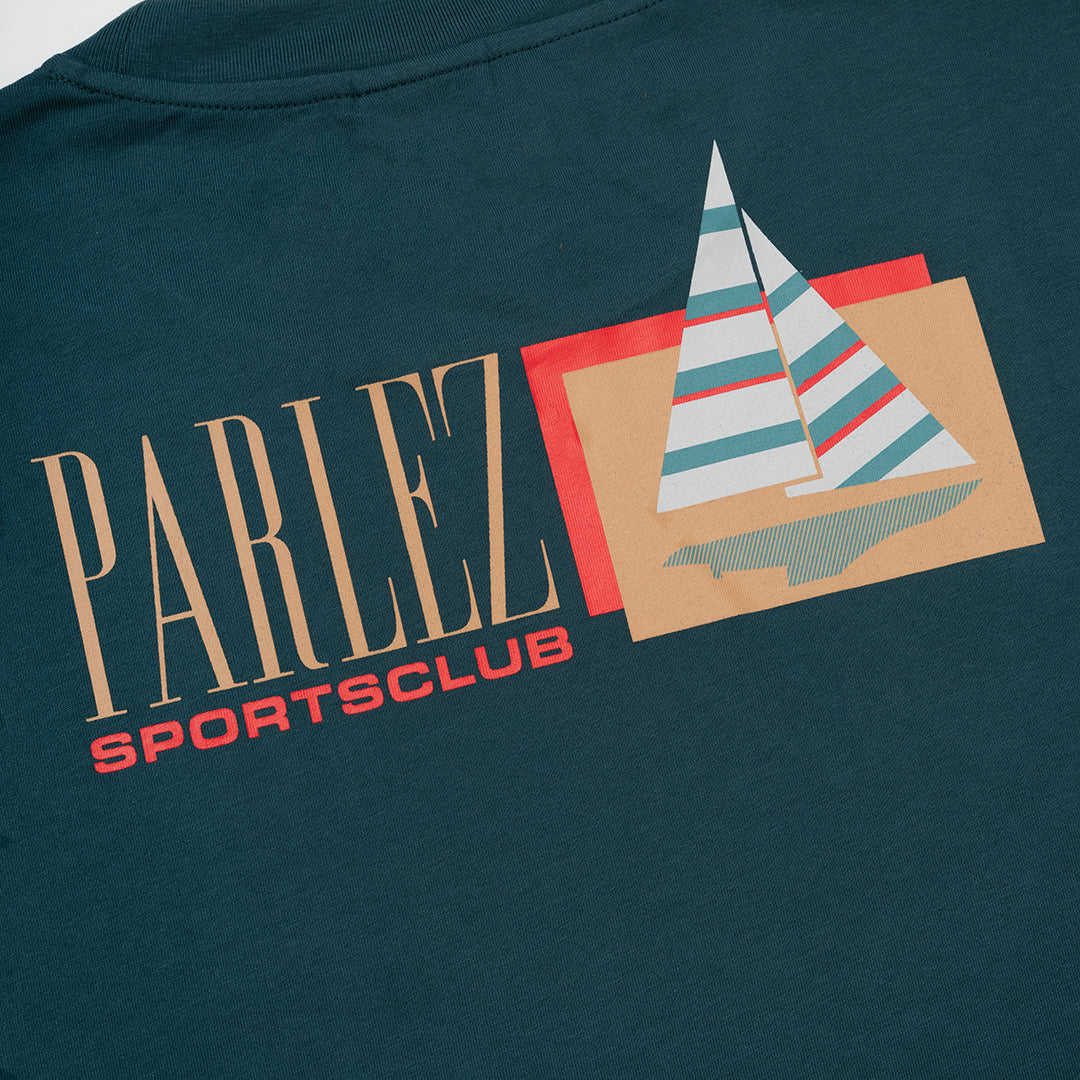 The Mens Auriga T-Shirt Petrol from Parlez clothing
