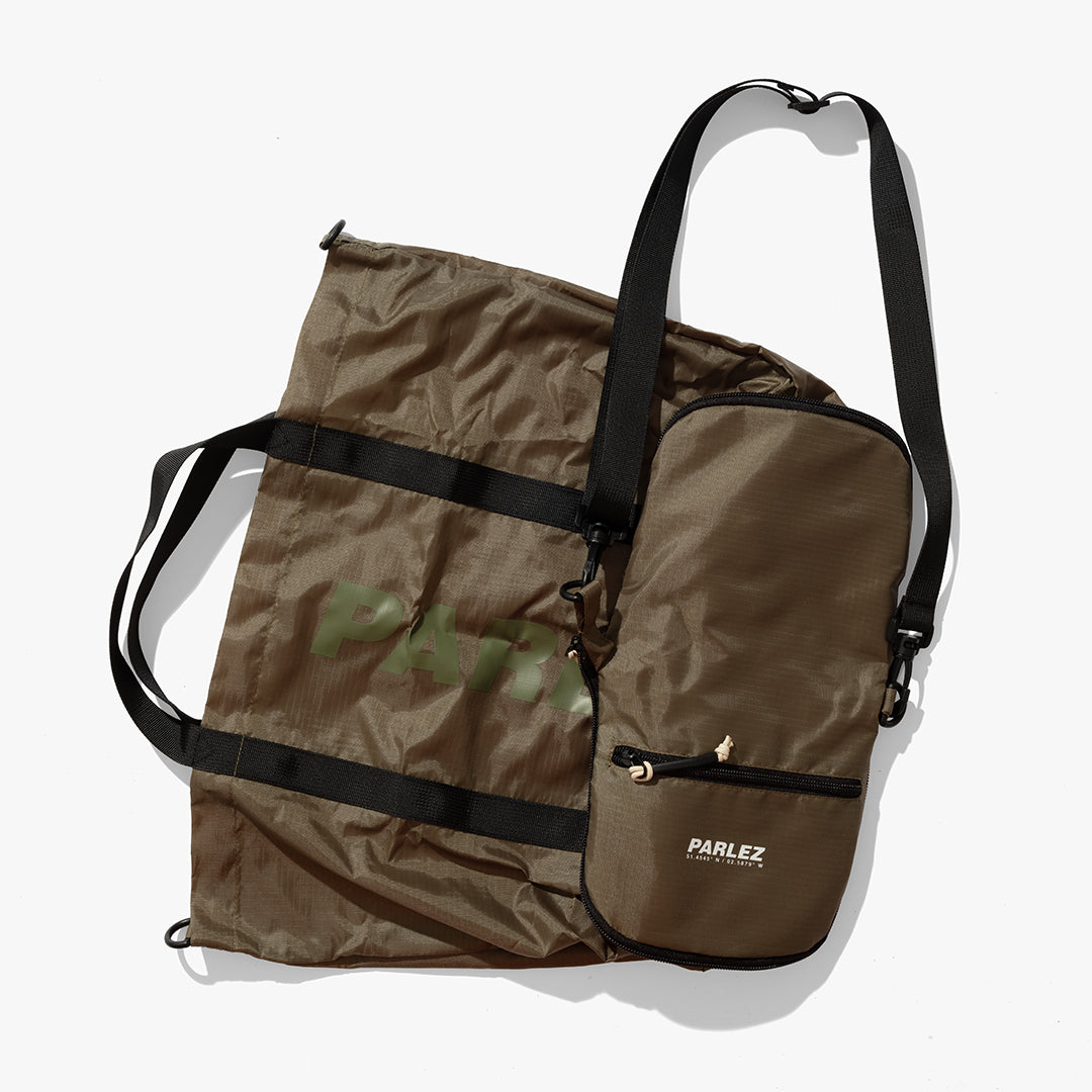 The Mens Haul Tote Bag Moss from Parlez clothing