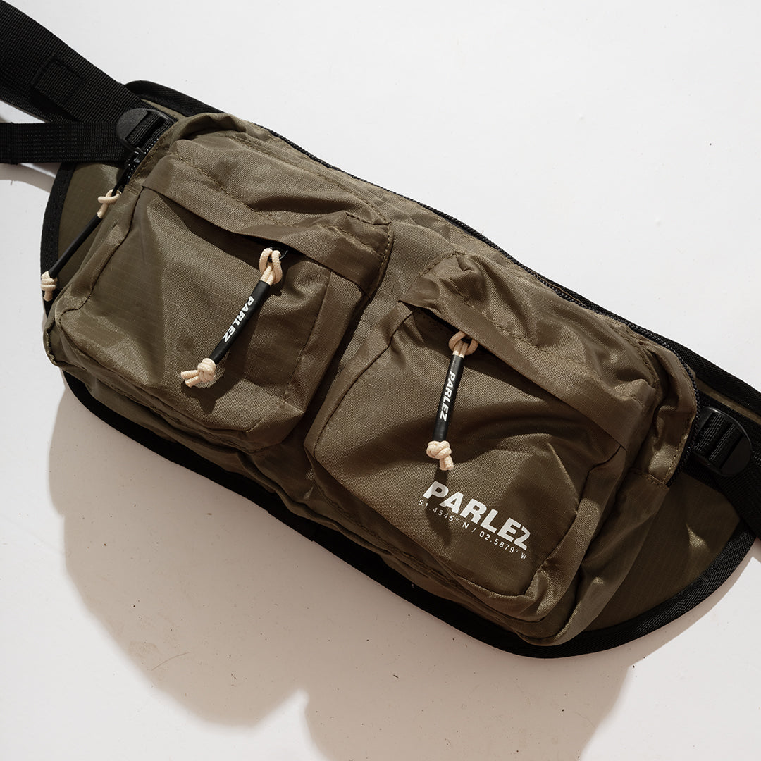 The Mens Trip Hip Bag Moss from Parlez clothing