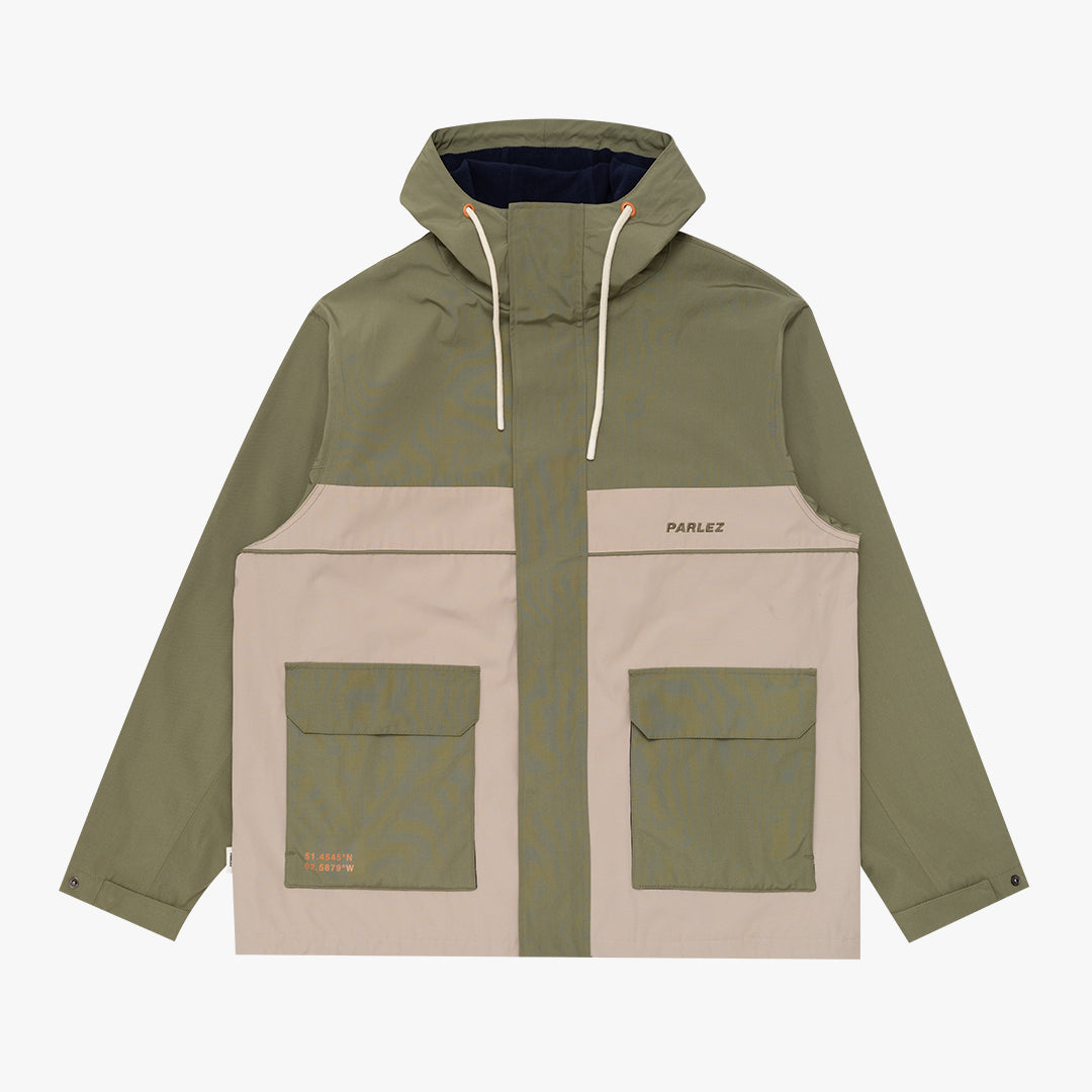 The Mens Banks Jacket Olive Green from Parlez clothing