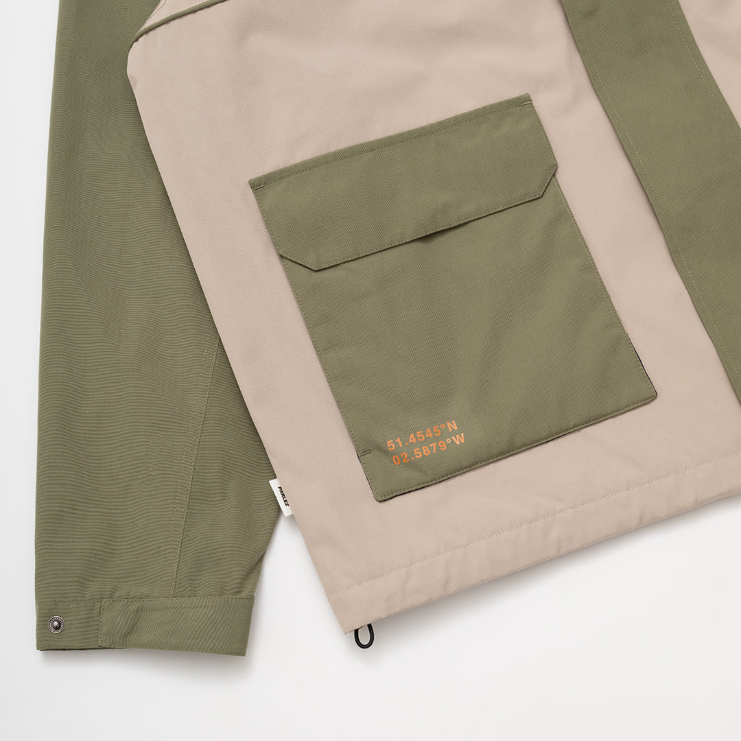 The Mens Banks Jacket Olive Green from Parlez clothing