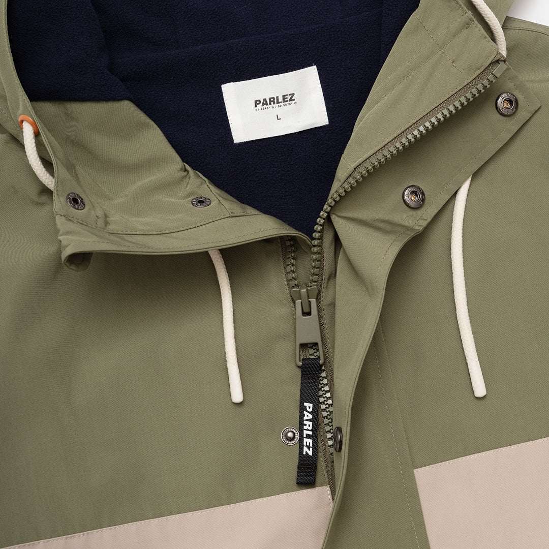 The Mens Banks Jacket Olive Green from Parlez clothing