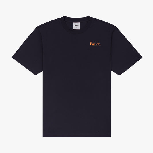 The Mens Banos T-Shirt Navy from Parlez clothing