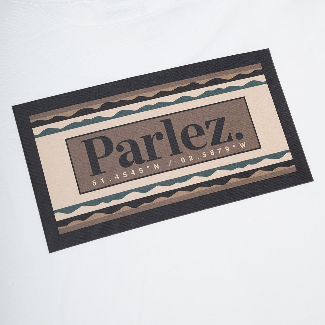 The Mens Banos T-Shirt White from Parlez clothing