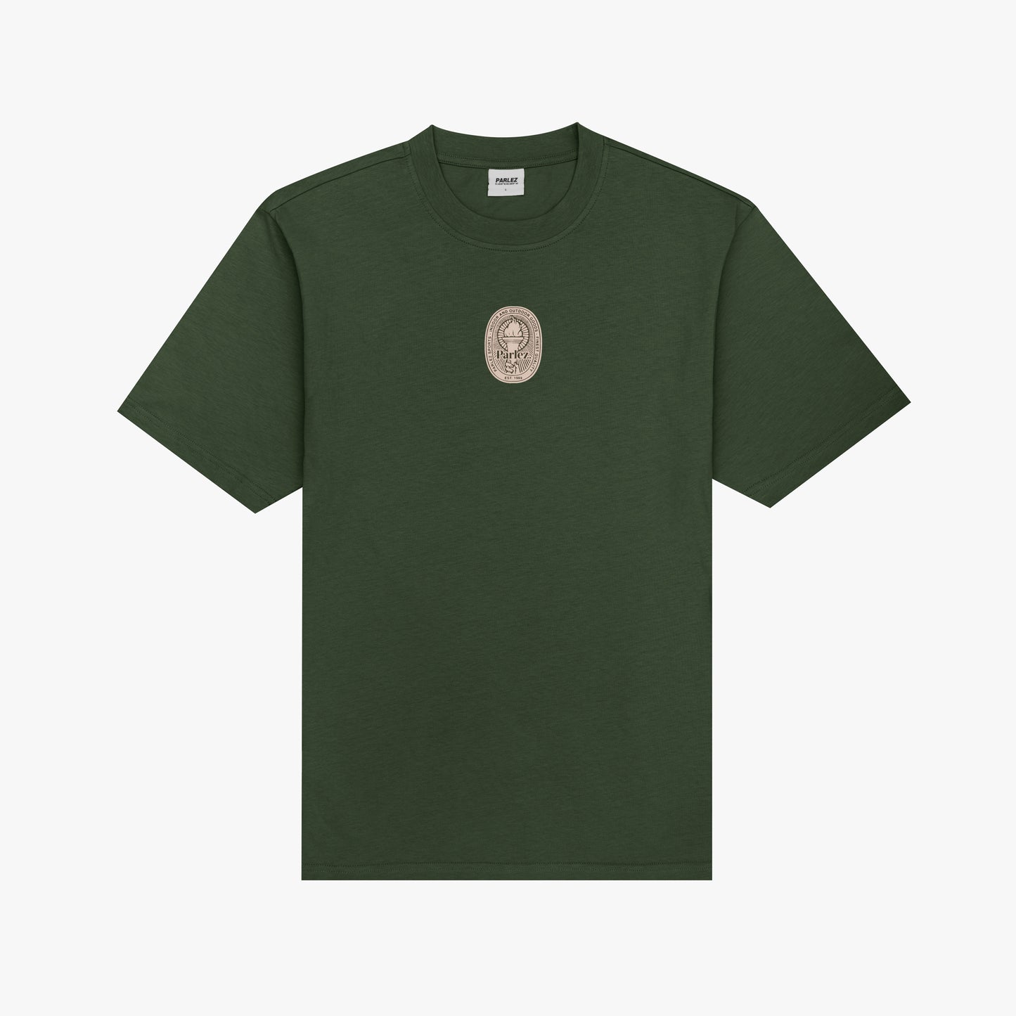 The Mens Beacon T-Shirt Foliage from Parlez clothing