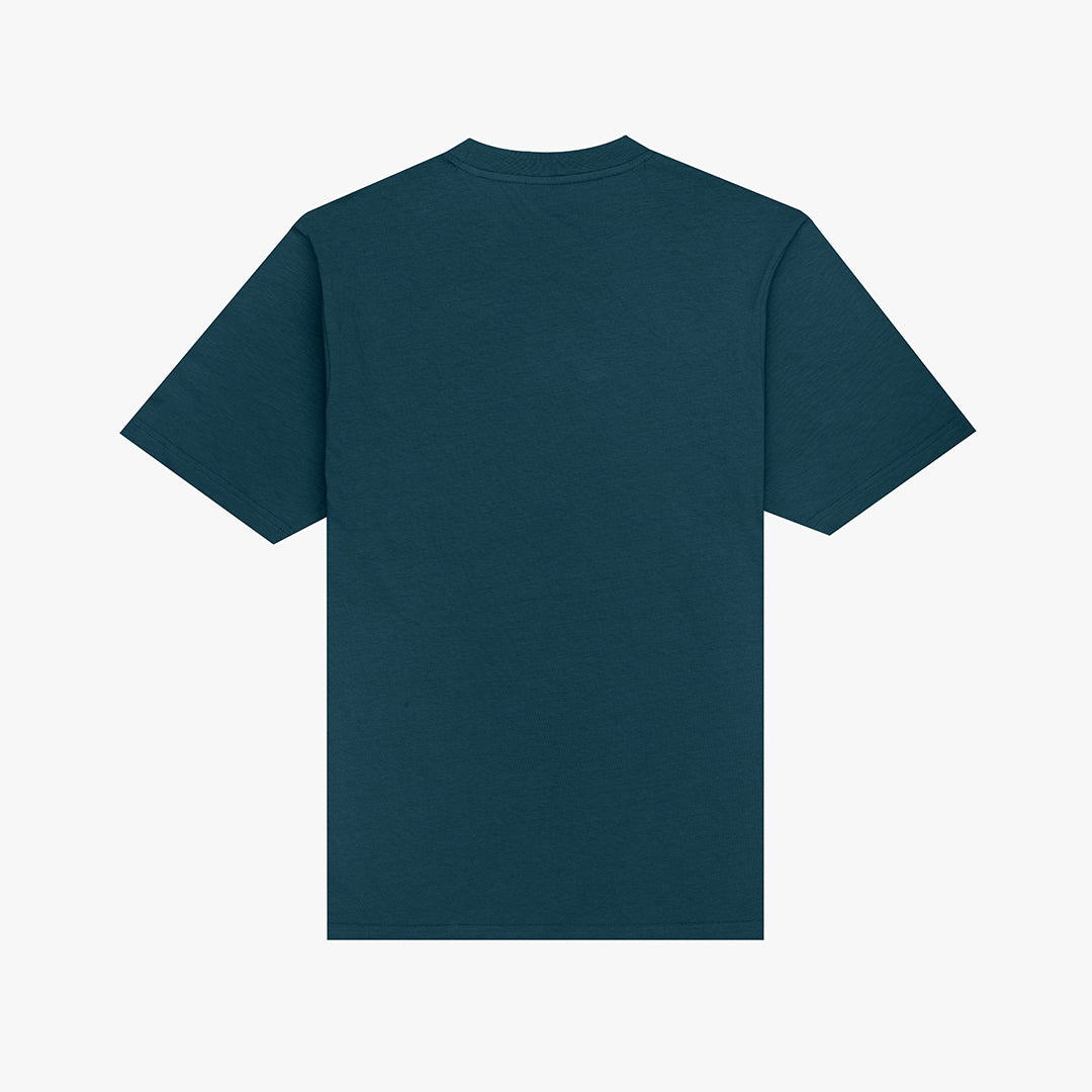 The Mens Bloc T-Shirt Petrol from Parlez clothing