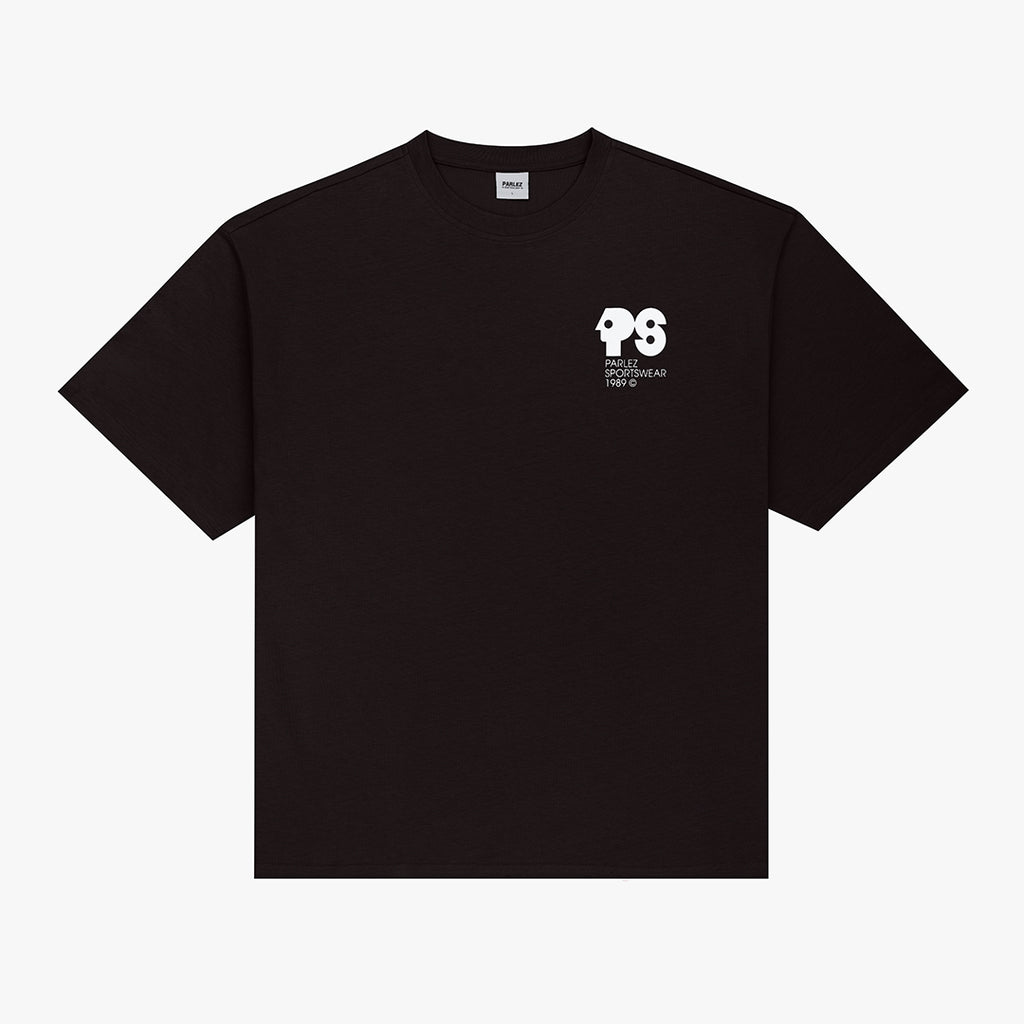 Buy The Parlez Broadcast Oversized T-Shirt Black | Parlez Streetwear