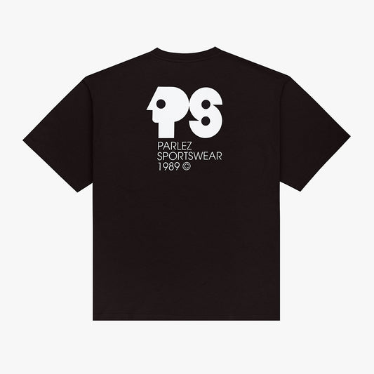 The Mens Broadcast Oversized T-Shirt Black from Parlez clothing