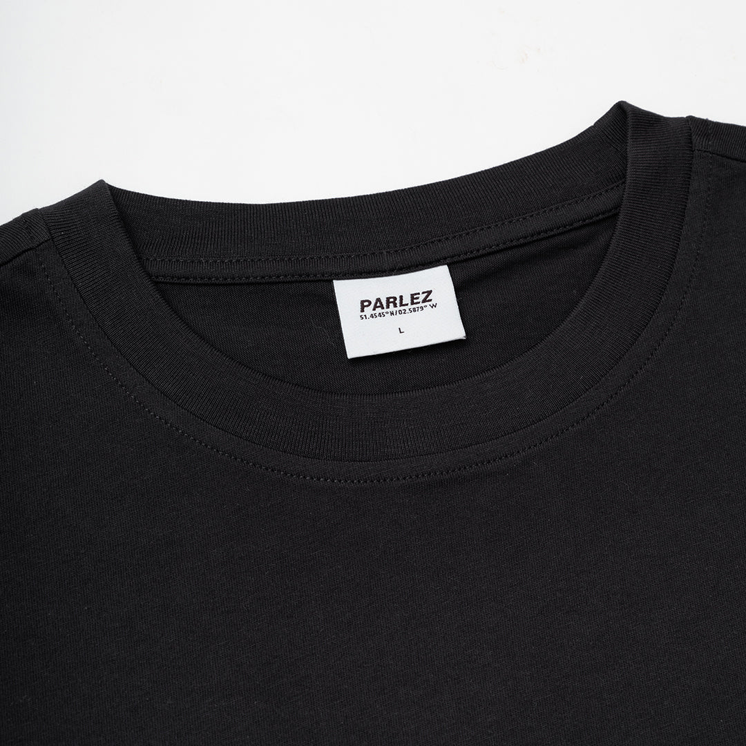 The Mens Broadcast Oversized T-Shirt Black from Parlez clothing
