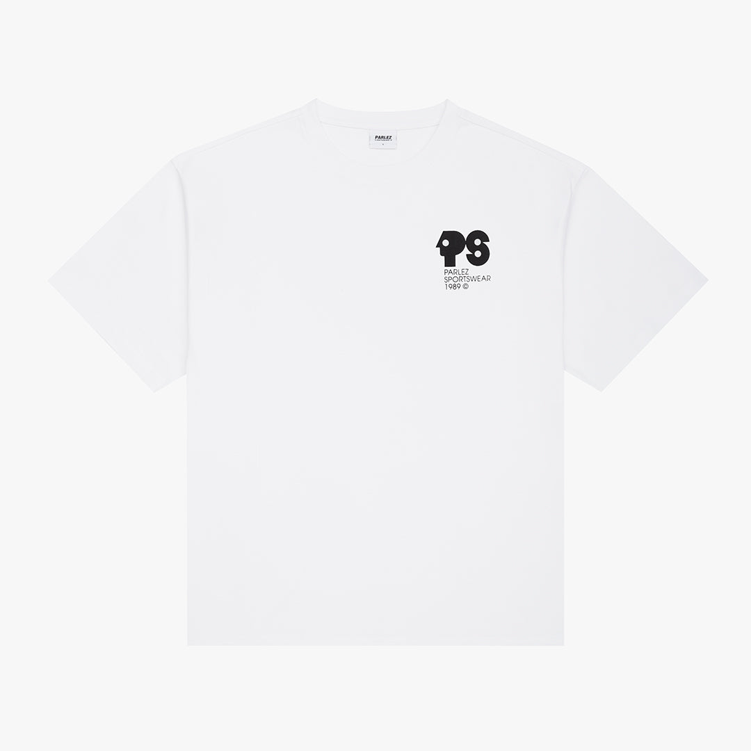 The Mens Broadcast Oversized T-Shirt White from Parlez clothing