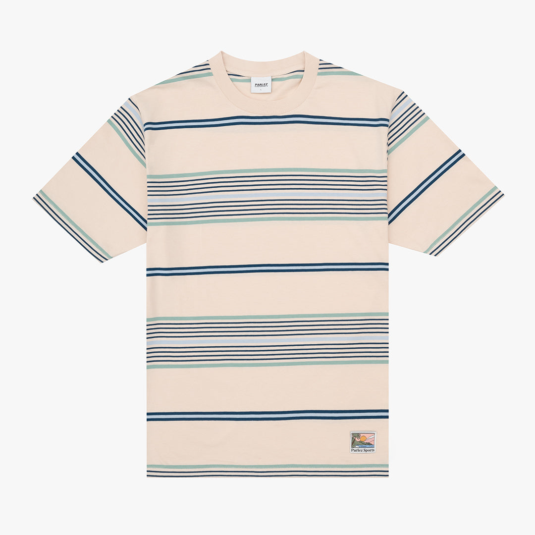 The Mens Calm Stripe T-Shirt Shell from Parlez clothing