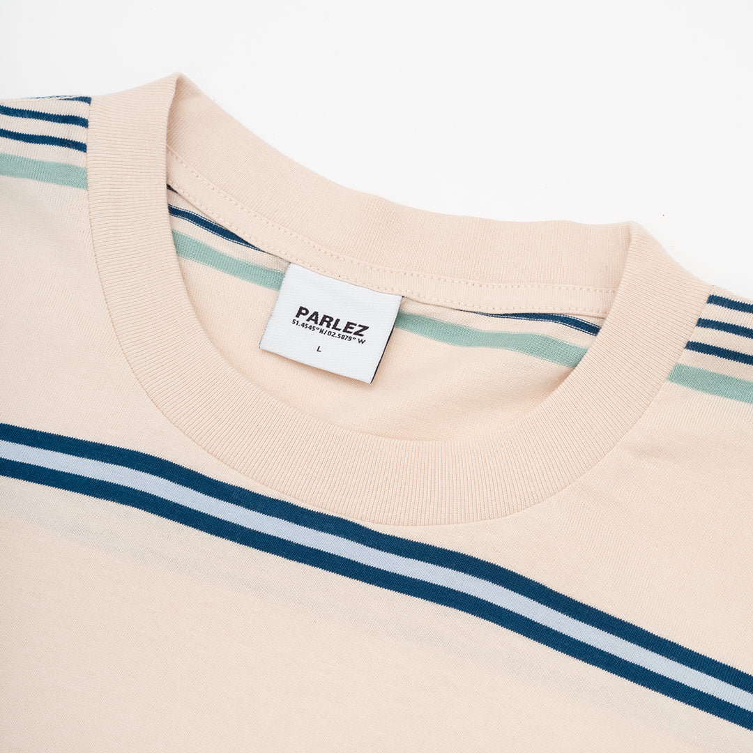 The Mens Calm Stripe T-Shirt Shell from Parlez clothing