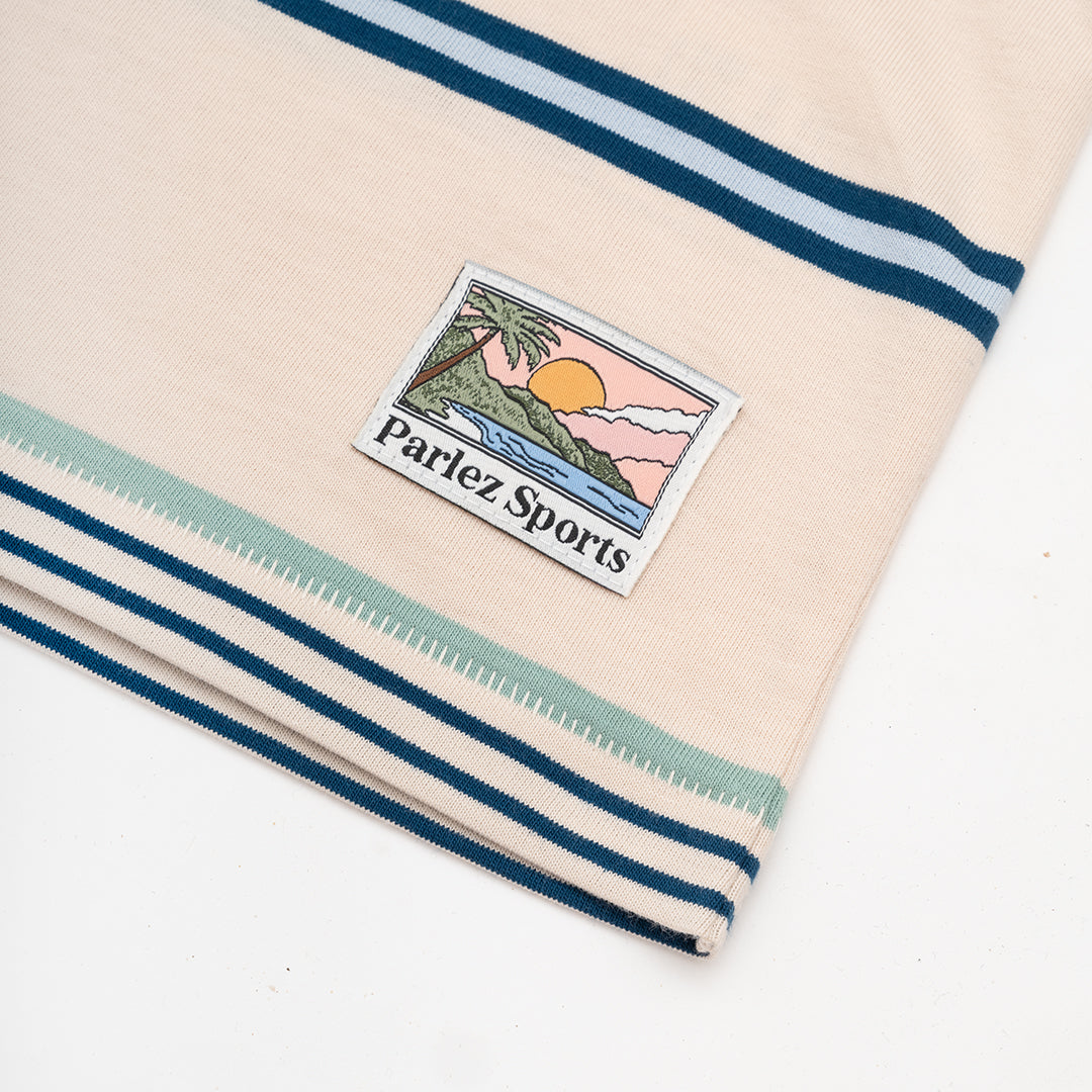 The Mens Calm Stripe T-Shirt Shell from Parlez clothing