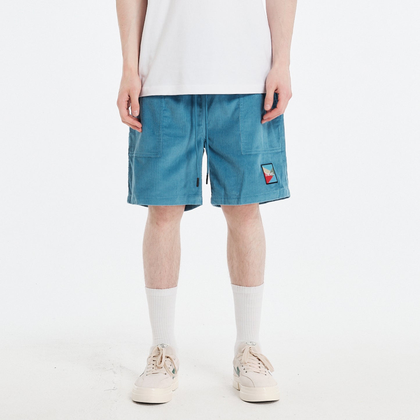 Campbell Cord Shorts Dusty Blue