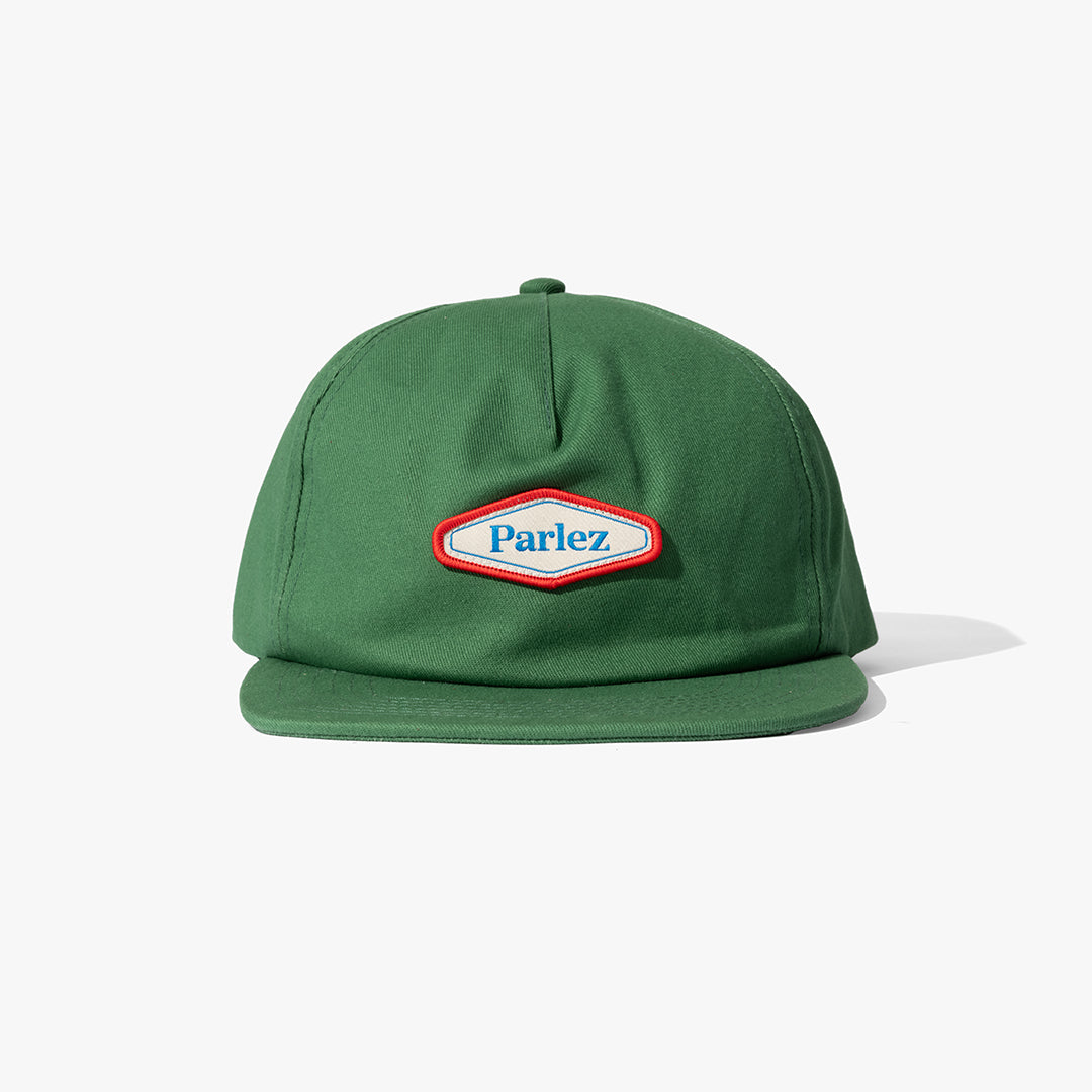 The Mens Line 5.5 Panel Cap Lake Green from Parlez clothing